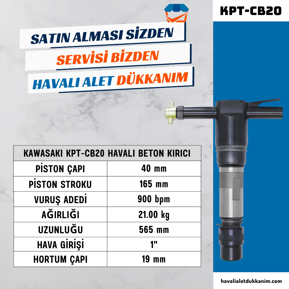 KAWASAKI KPT-CB20 Havalı Beton Kırıcı