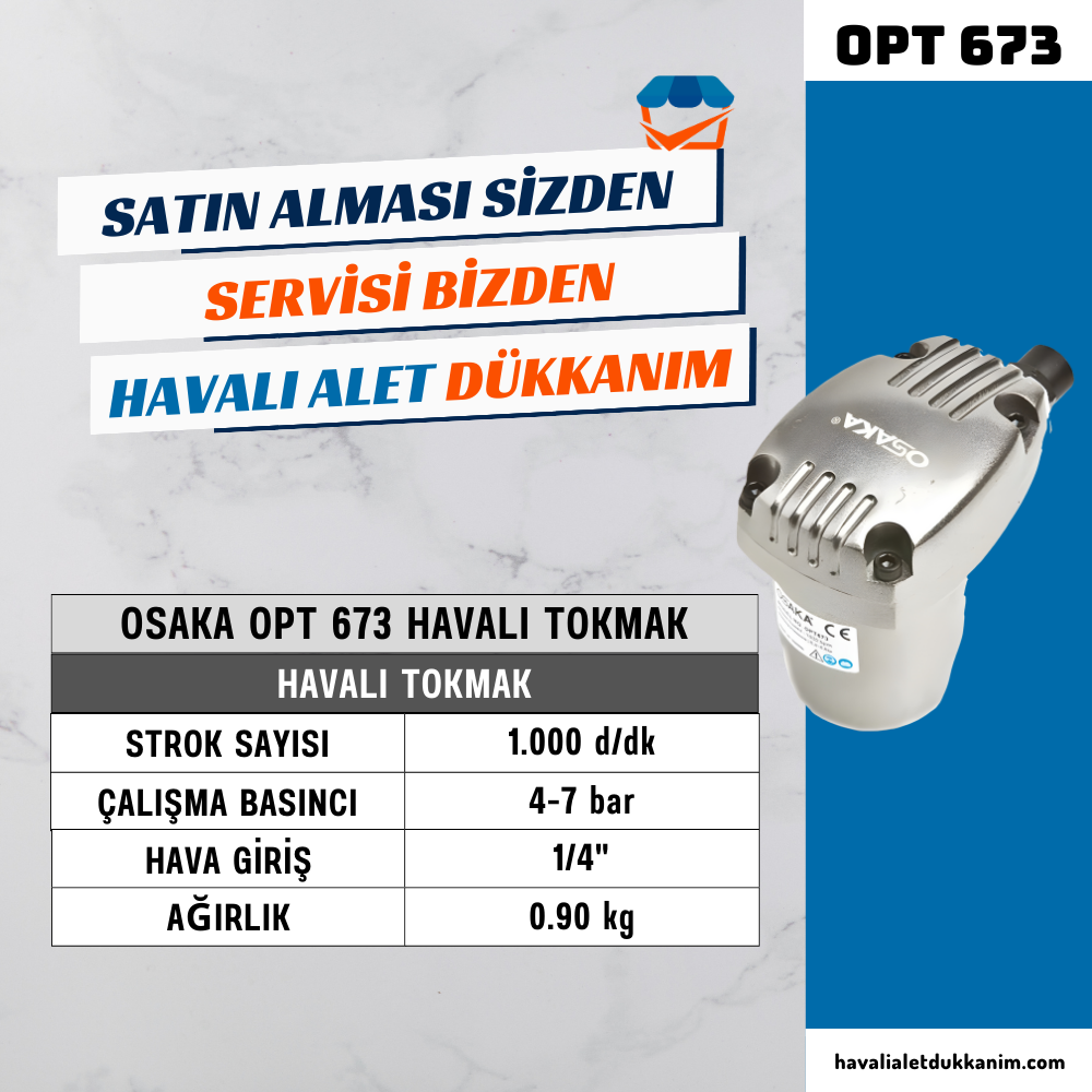 OSAKA OPT 673 Havalı Tokmak