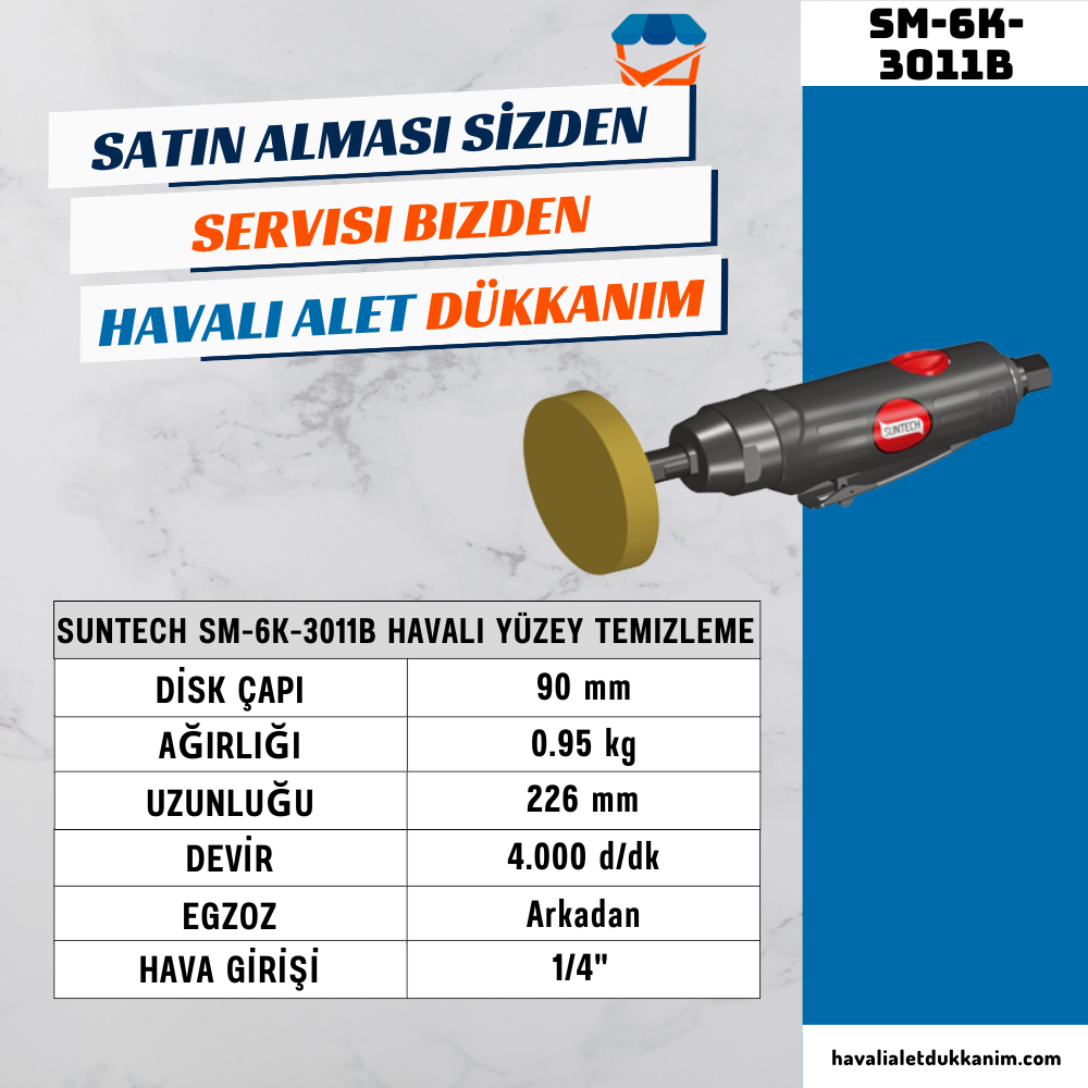 SUNTECH SM-6K-3011B Havalı Yüzey Temizleme
