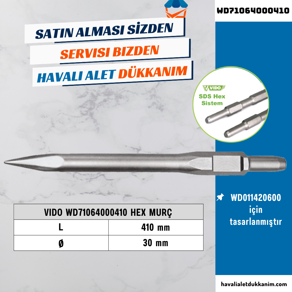 VIDO WD71064000410 HEX Murç 410 mm