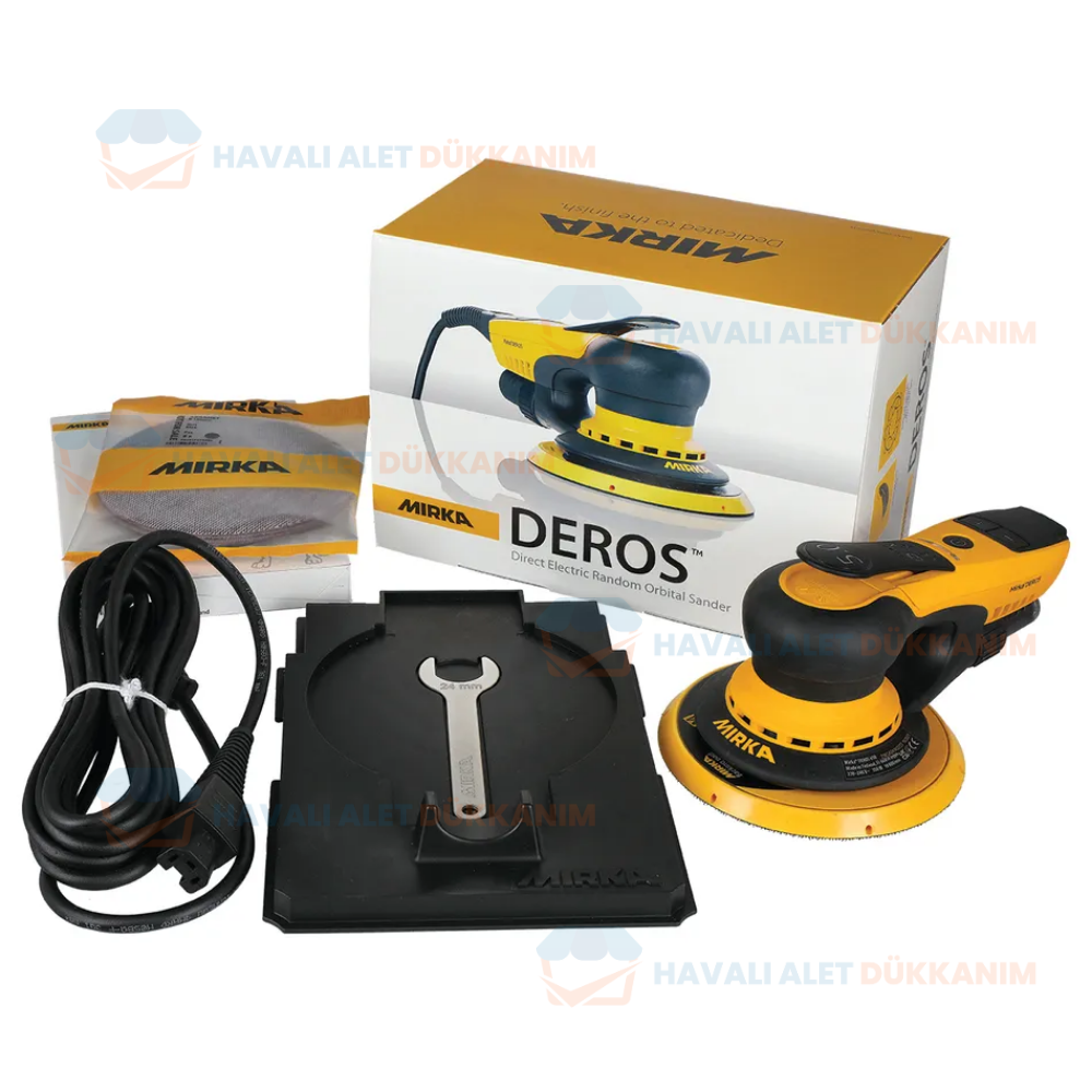 MIRKA DEROS 650CV Elektrikli Zımpara Makinesi 150 mm