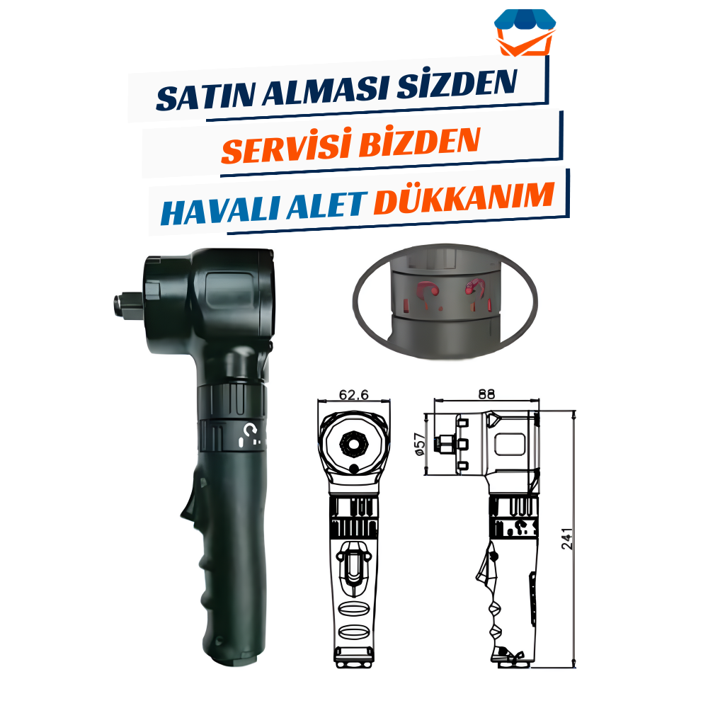 GAV OS-2912R Havalı Somun Sökme 1/2
