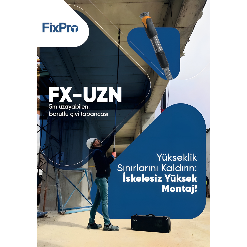 FIXPRO FX-UZN 5 Metre Uzayabilen Barutlu Çivi Tabancası