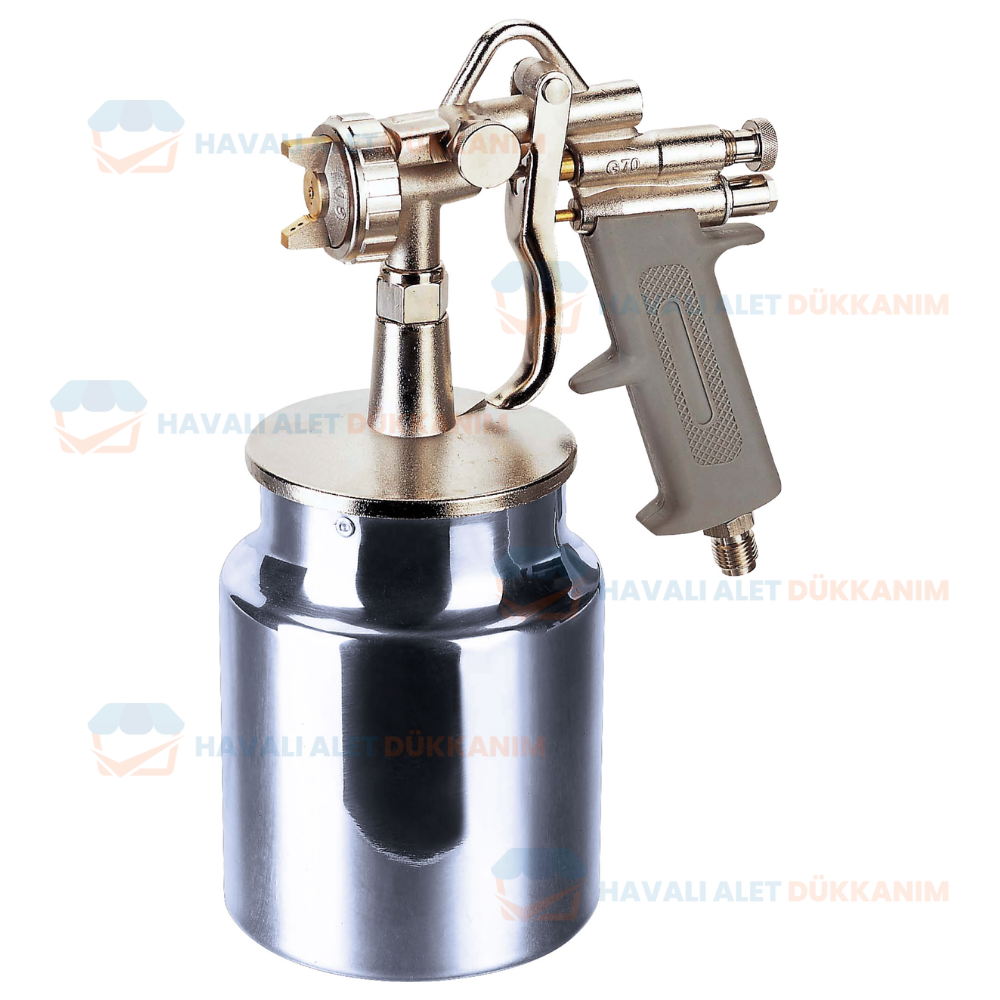 KL PRO G70 Havalı Alttan Alüminyum Depo Boya Tabancası 1.8 mm