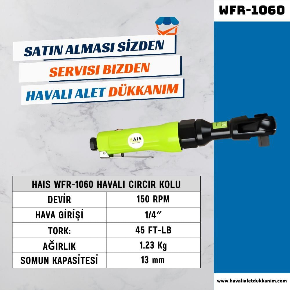 HAIS WFR-1060 Havalı Cırcır Kol 1/2