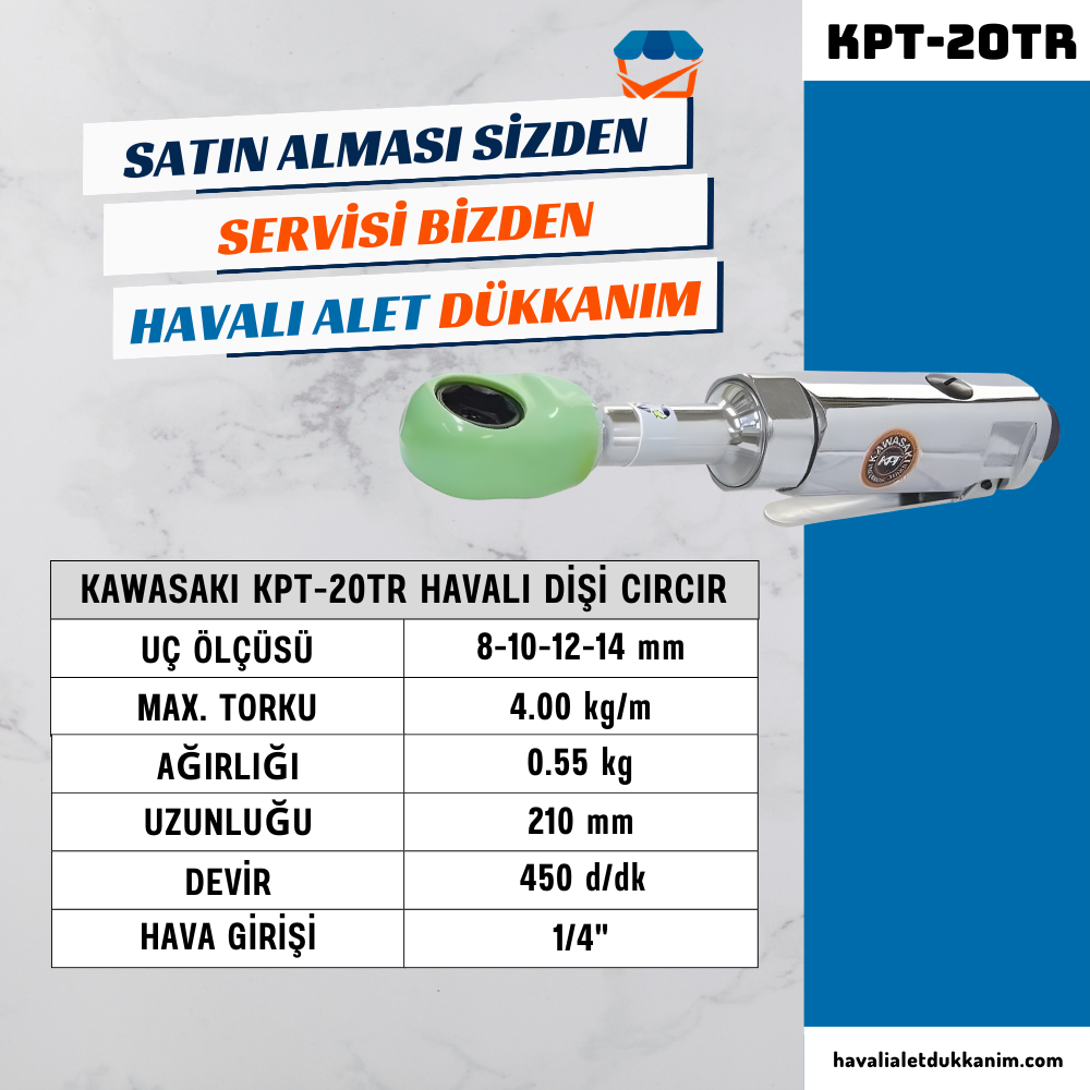 KAWASAKI KPT-20TR Havalı Dişi Cırcır