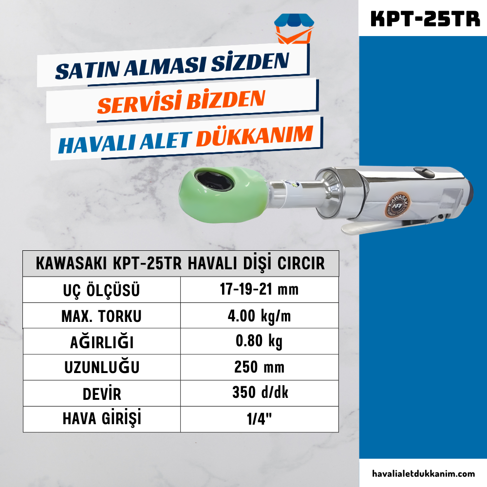 KAWASAKI KPT-25TR Havalı Dişi Cırcır