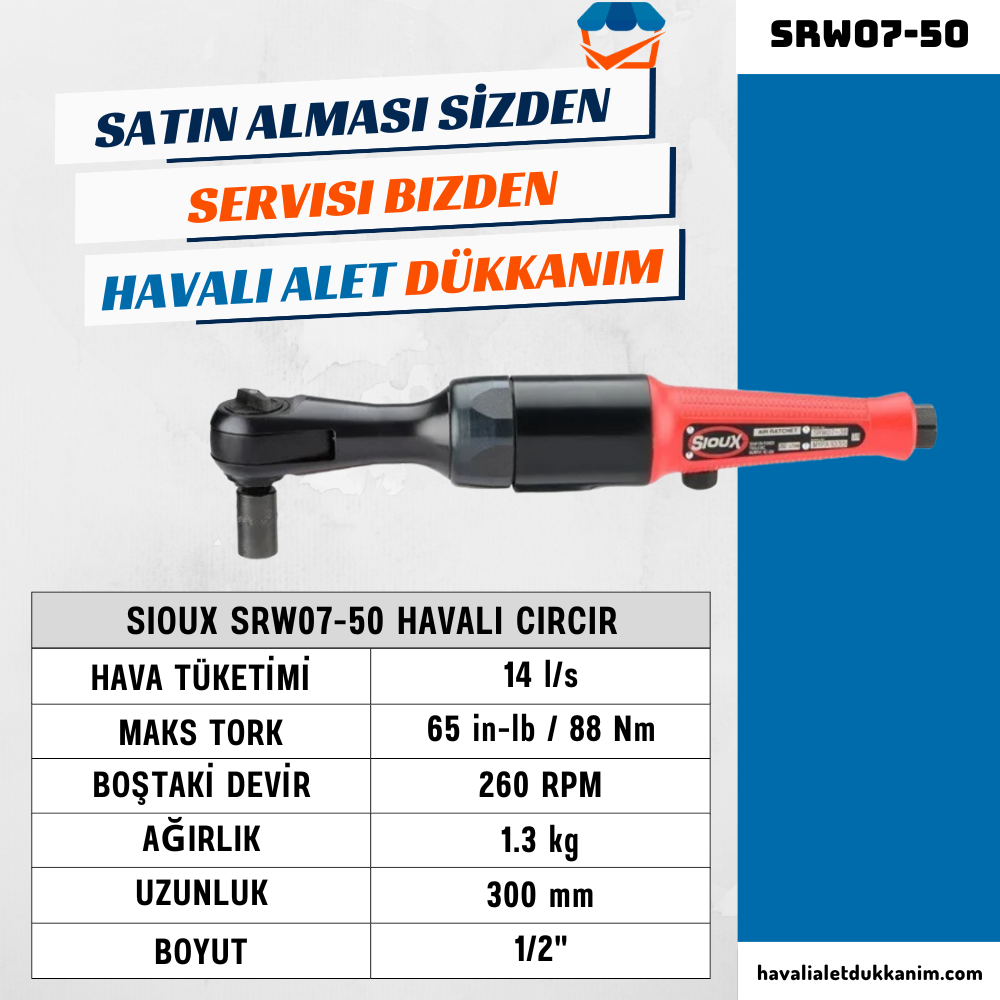 Sioux SRW07-50 Havalı Cırcır