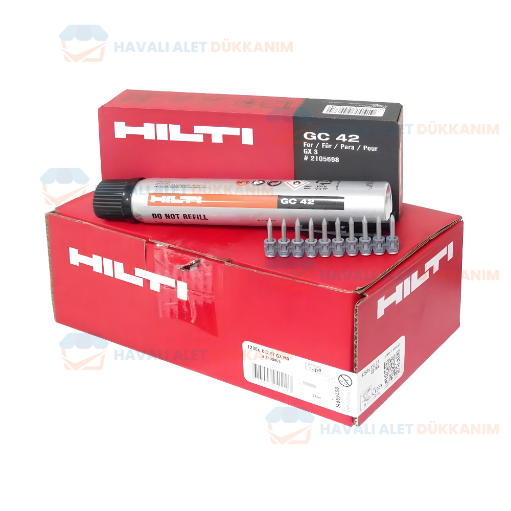 Hilti X-C 27 G3 Mx 1200 Adet  Beton Çivileri (Şeritli) Gaz Dahil