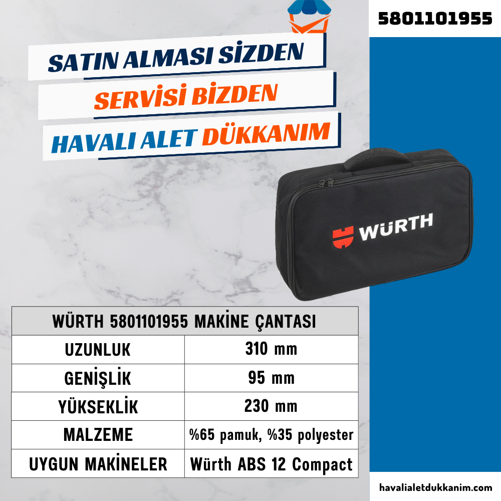 Würth 5801101955 Makine Çantası