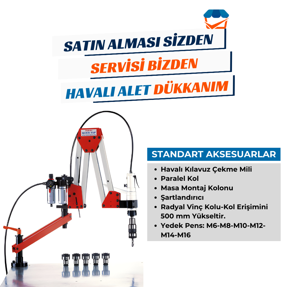 OSAKA OPT-P 3-16K Havalı Kılavuz Çekme
