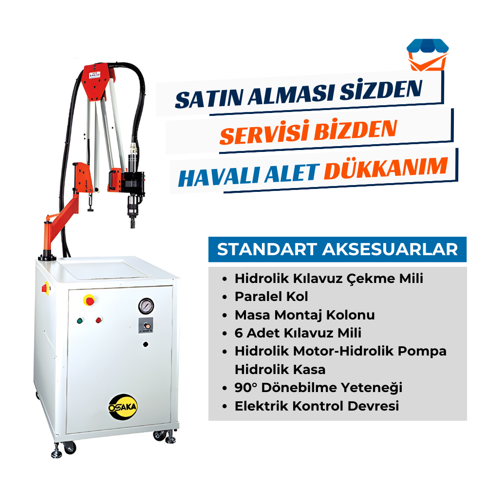 OSAKA OPT-P HM32-K Havalı Kılavuz Çekme