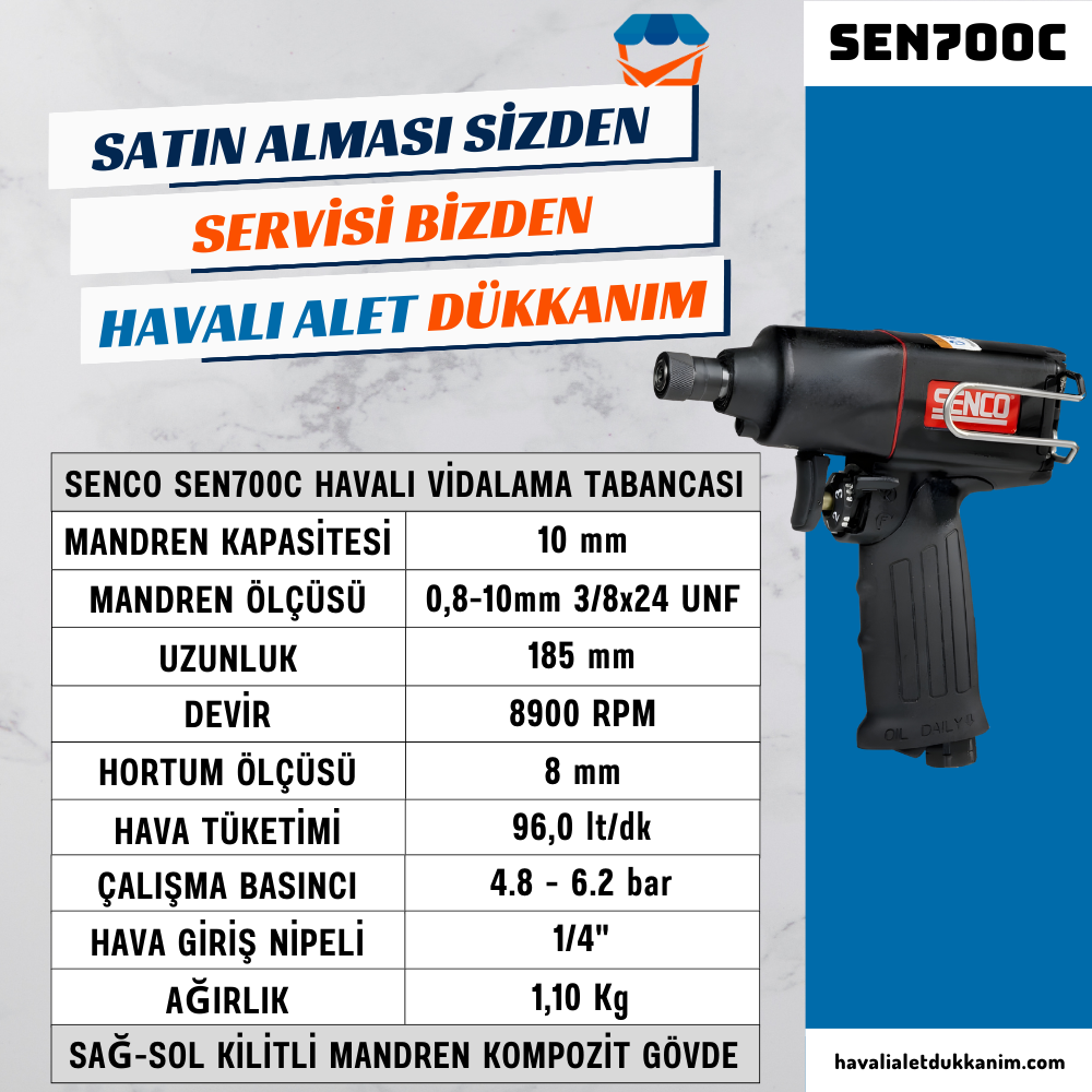 SENCO SEN700C Havalı Vidalama Tabancası