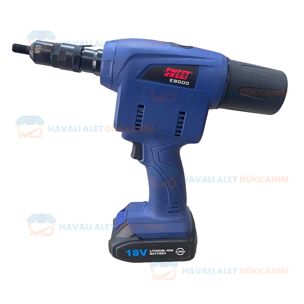 SWEET SWT-E8000 Şarjlı Somun Perçin Tabancası M4-M8
