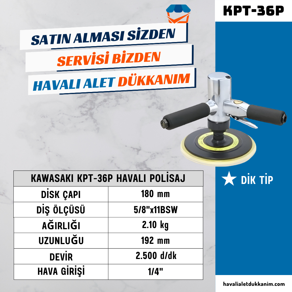 KAWASAKI KPT-36P Havalı Polisaj