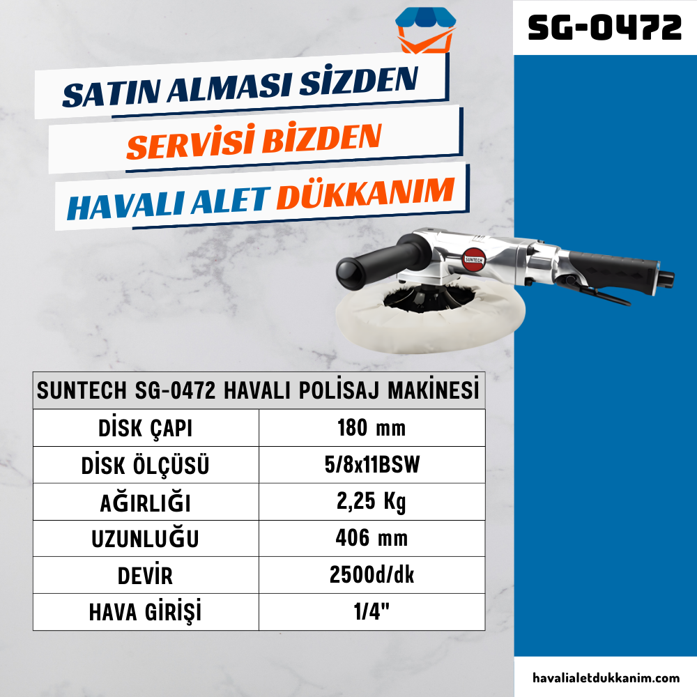 SUNTECH SG-0472 Havalı Polisaj Makinesi