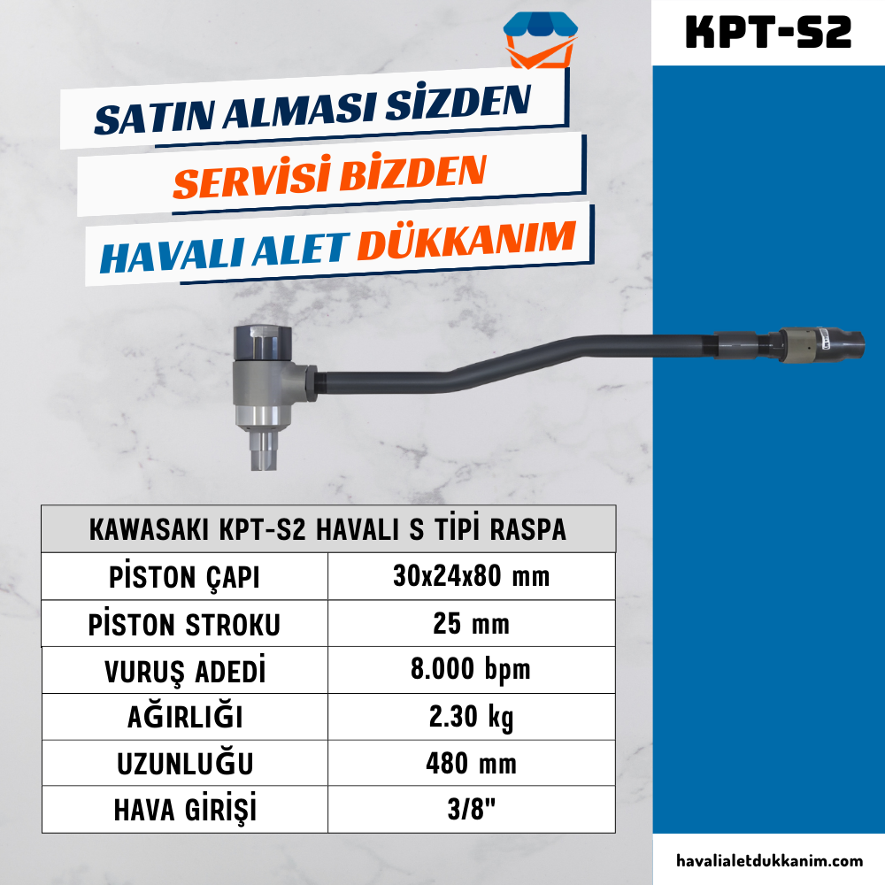 KAWASAKI KPT-S2 Havalı S Tipi Raspa