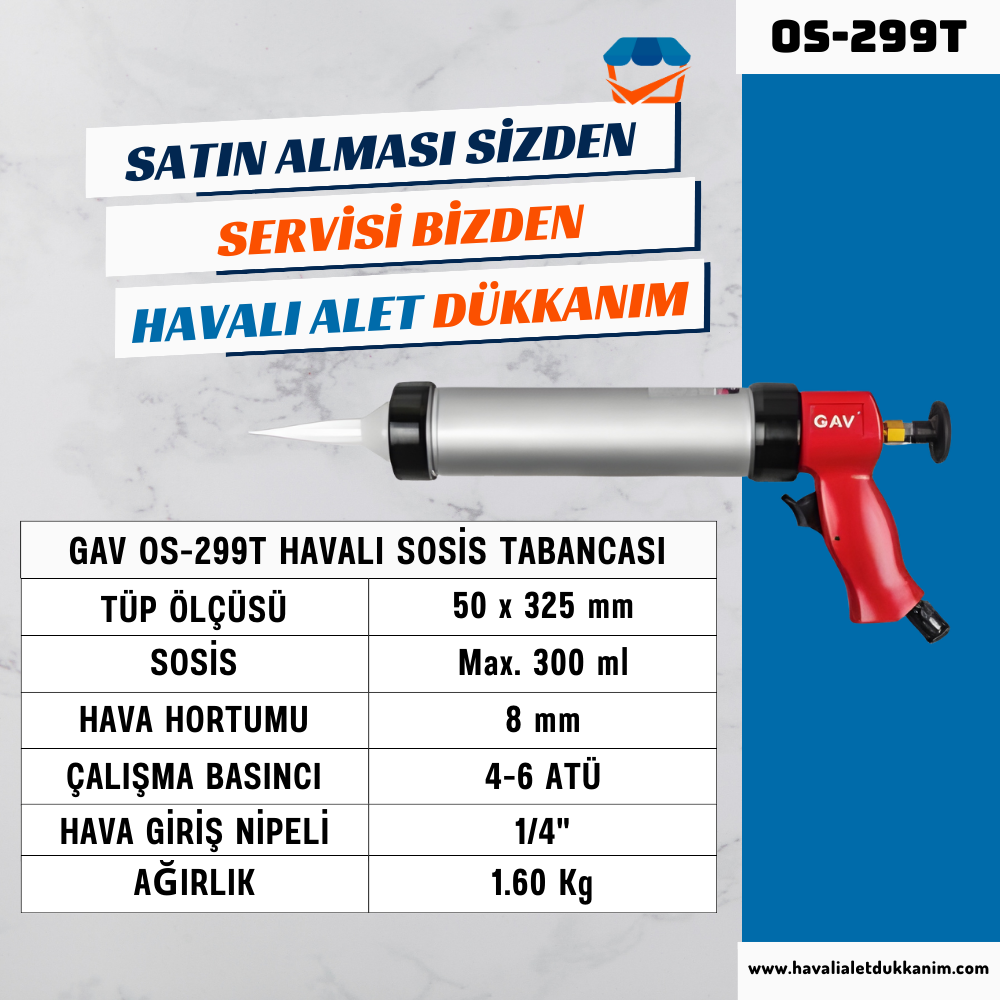 GAV OS-299T Havalı Sosis Tabancası (Küçük)