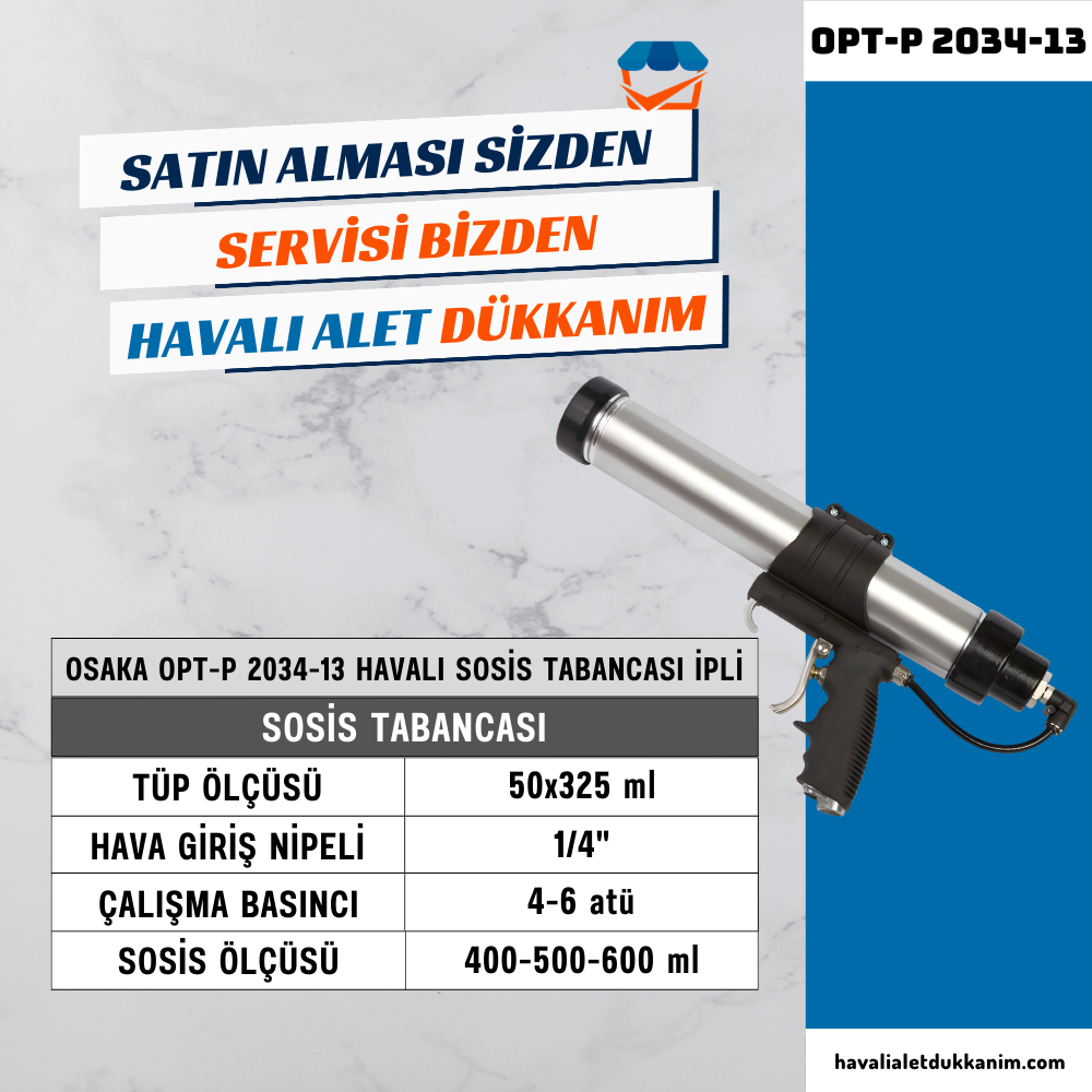 OSAKA OPT-P 2034-13 Havalı Sosis Tabancası İpli