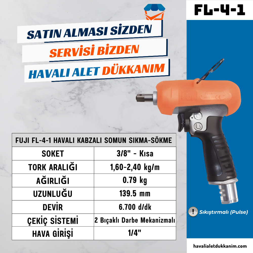 FUJI FL-4-1 Havalı Kabzalı Somun Sıkma-Sökme
