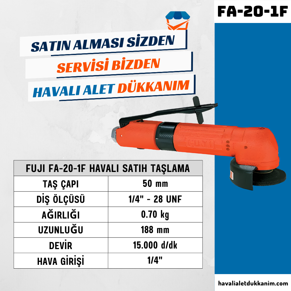 FUJI FA-20-1F Havalı Satıh Taşlama 50 mm