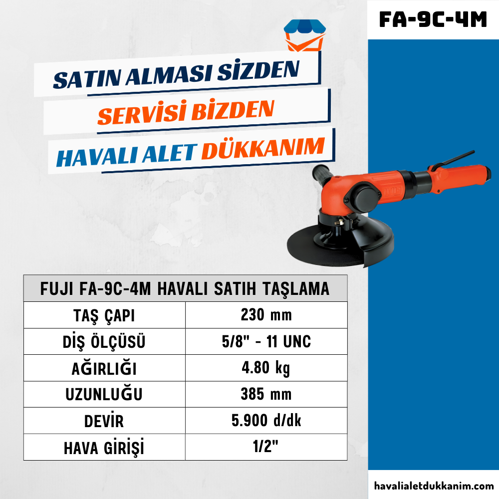 FUJI FA-9C-4M Havalı Satıh Taşlama 230 mm