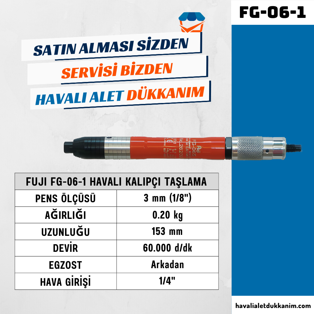 FUJI FG-06-1 Havalı Kalem Tip Kalıpçı Taşlama