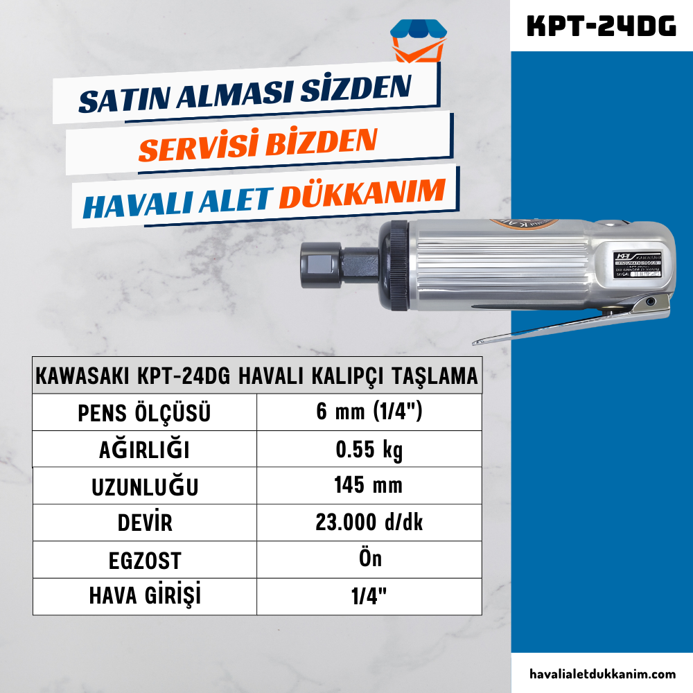 KAWASAKI KPT-24DG Havalı Kalıpçı Taşlama