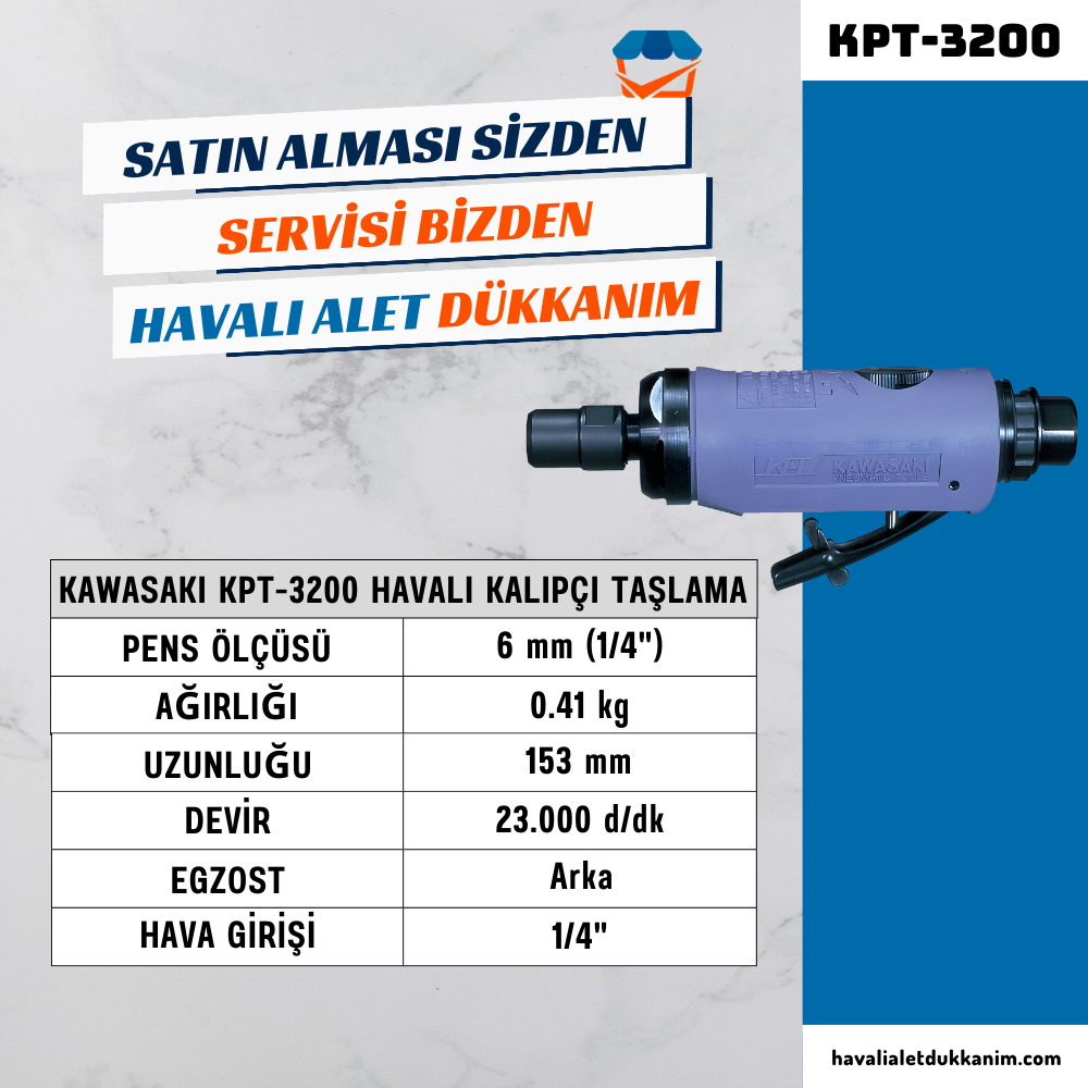 KAWASAKI KPT-3200 Havalı Kalıpçı Taşlama