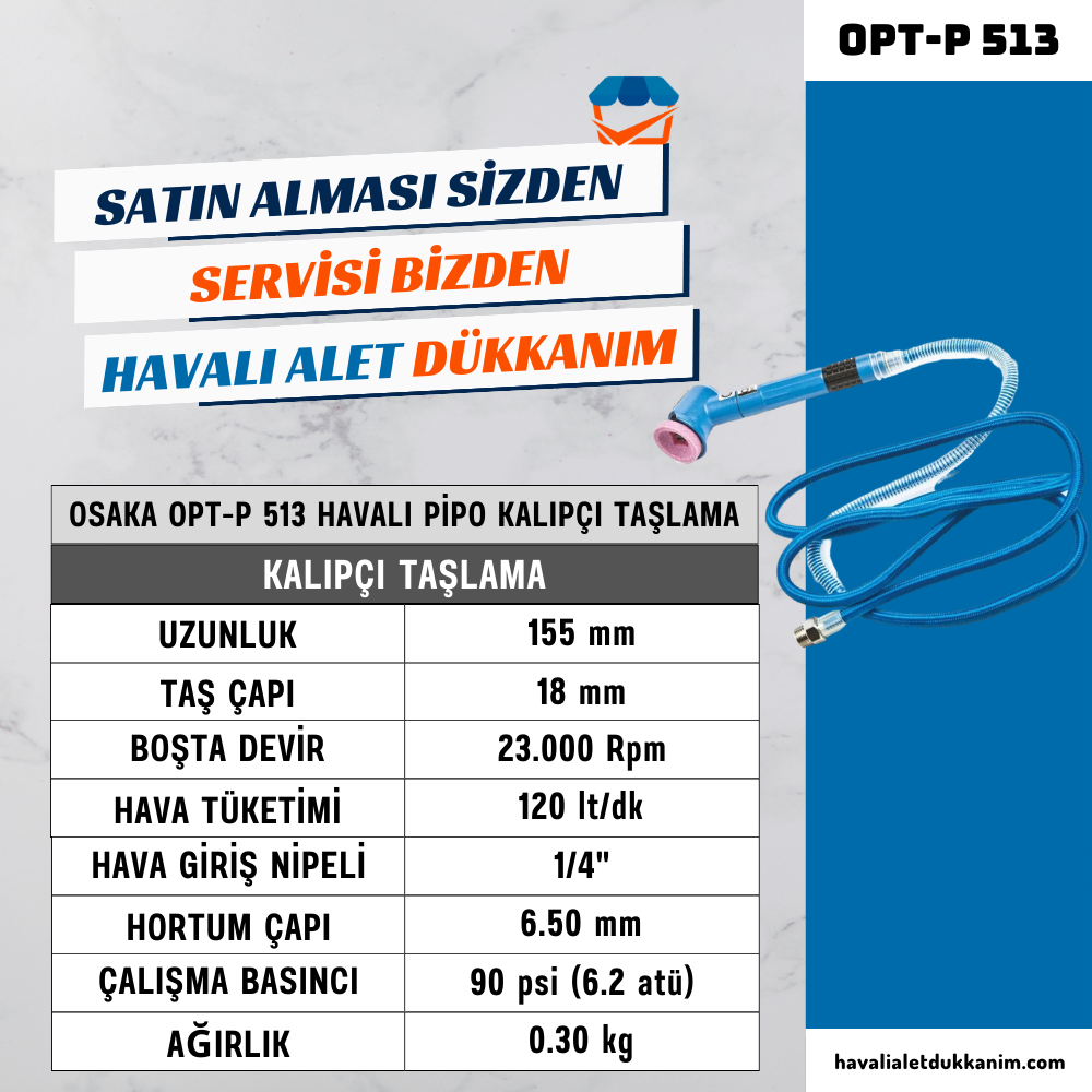 OSAKA OPT-P 513 Havalı Pipo Kalıpçı Taşlama
