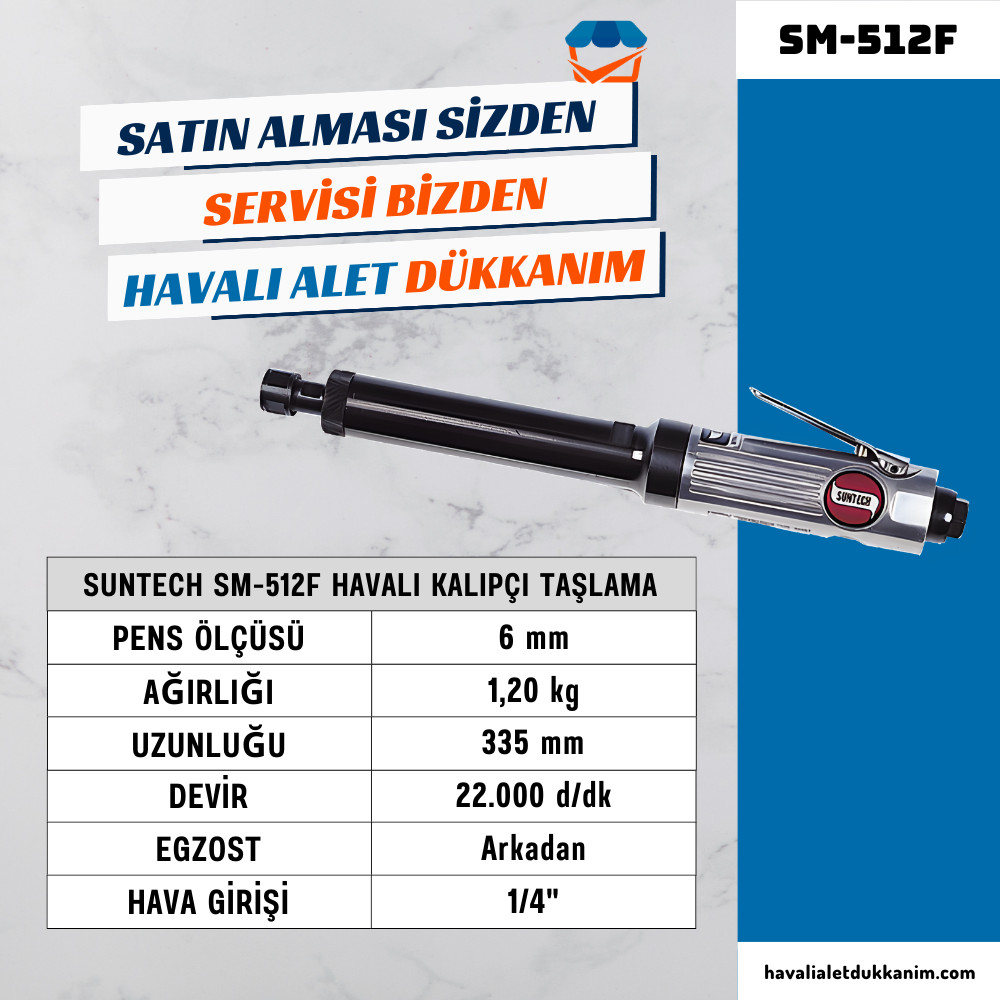 SUNTECH SM-512F Havalı Kalıpçı Taşlama