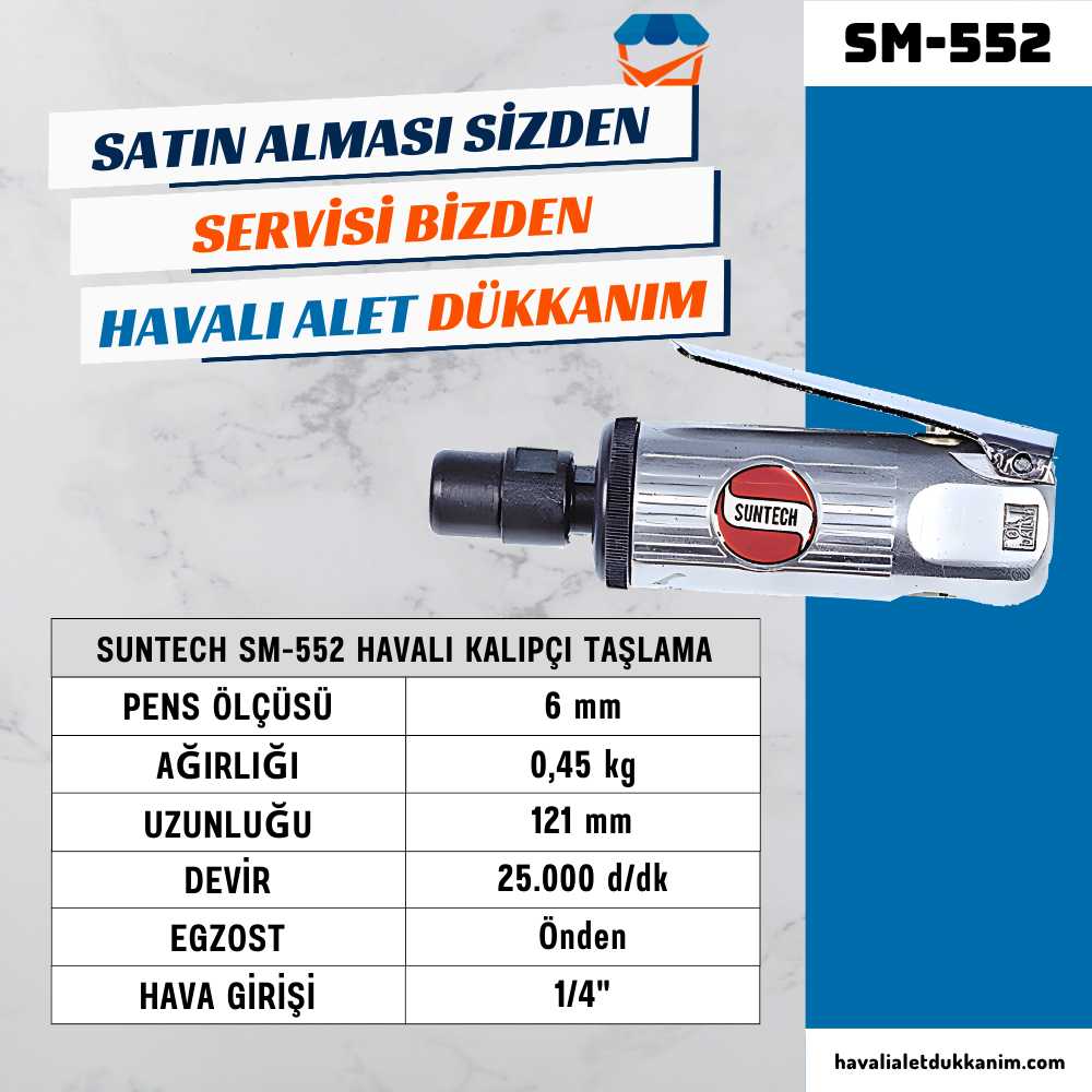 SUNTECH SM-552 Havalı Kalıpçı Taşlama