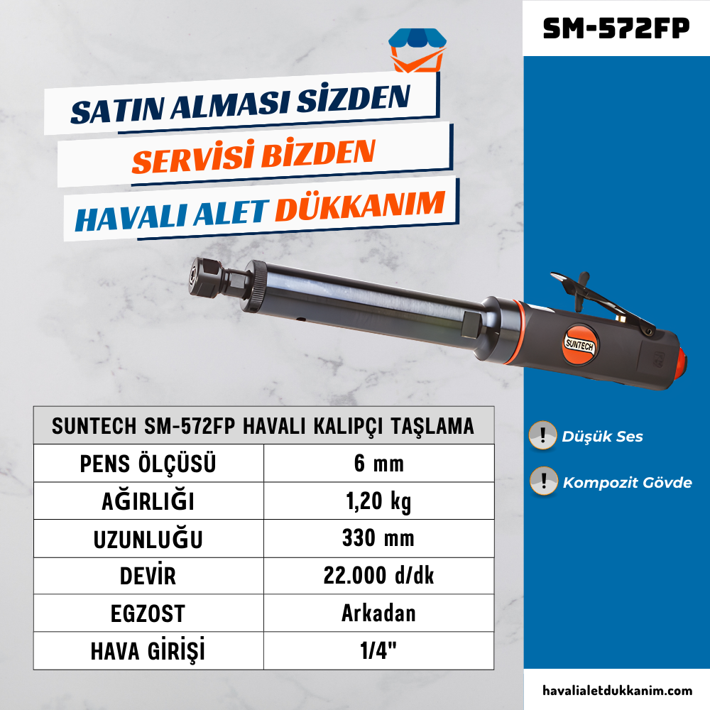SUNTECH SM-572FP Havalı Kalıpçı Taşlama