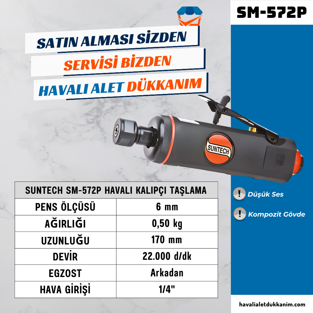 SUNTECH SM-572P Havalı Kalıpçı Taşlama