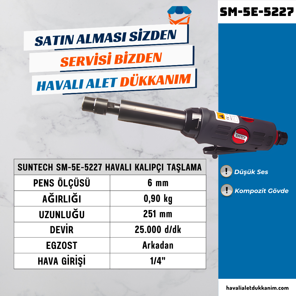 SUNTECH SM-5E-5227 Havalı Kalıpçı Taşlama