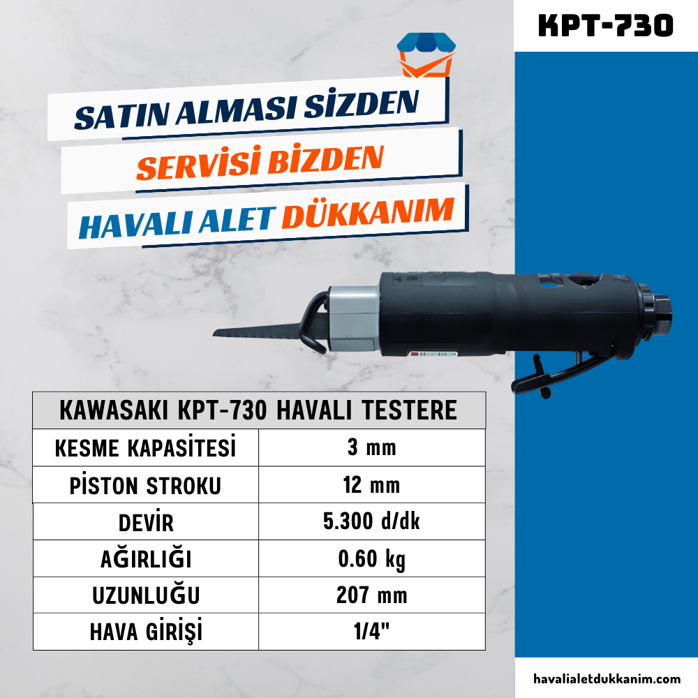 KAWASAKI KPT-730 Havalı Testere