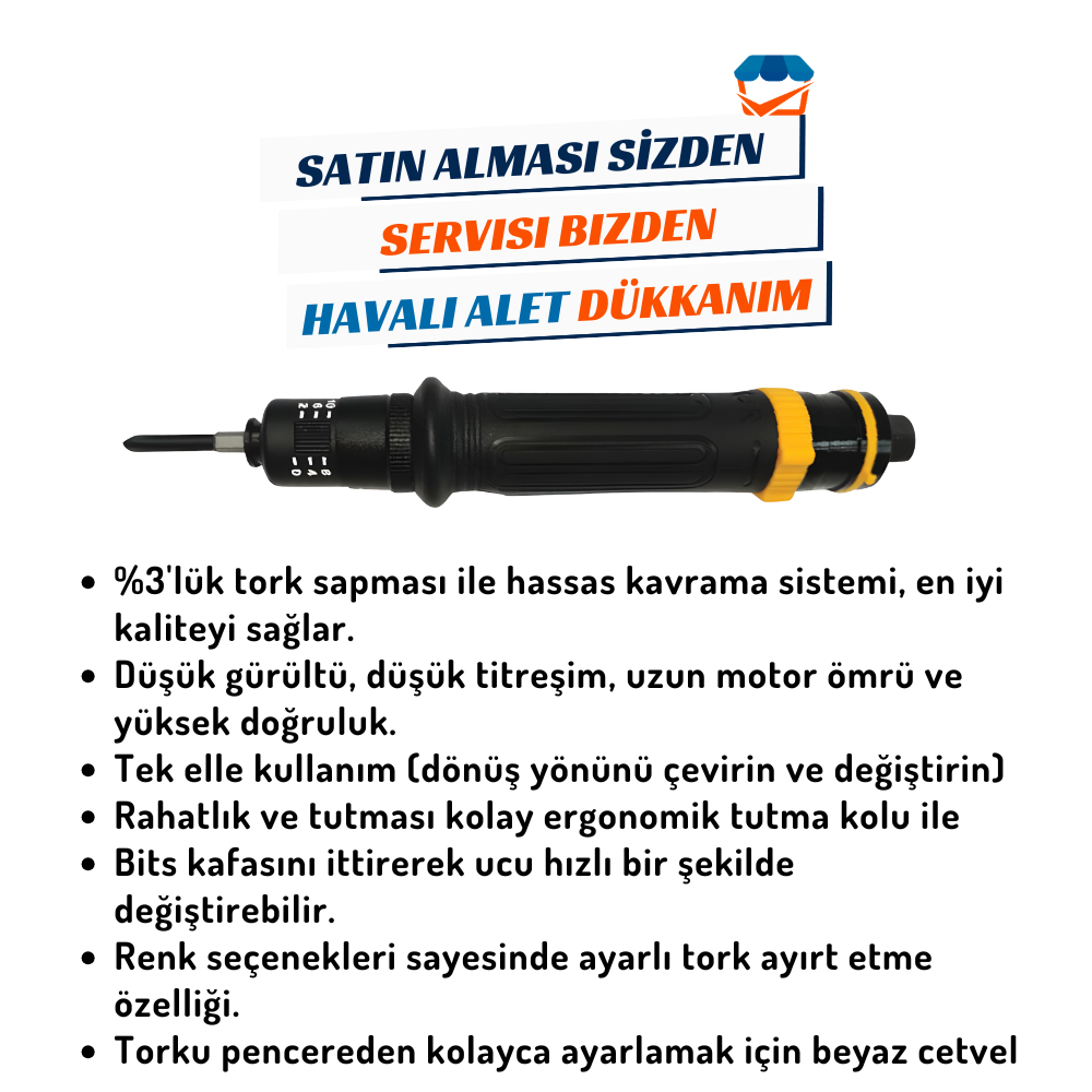 GAV OS-60PS Havalı Tornavida (Shut-Off)