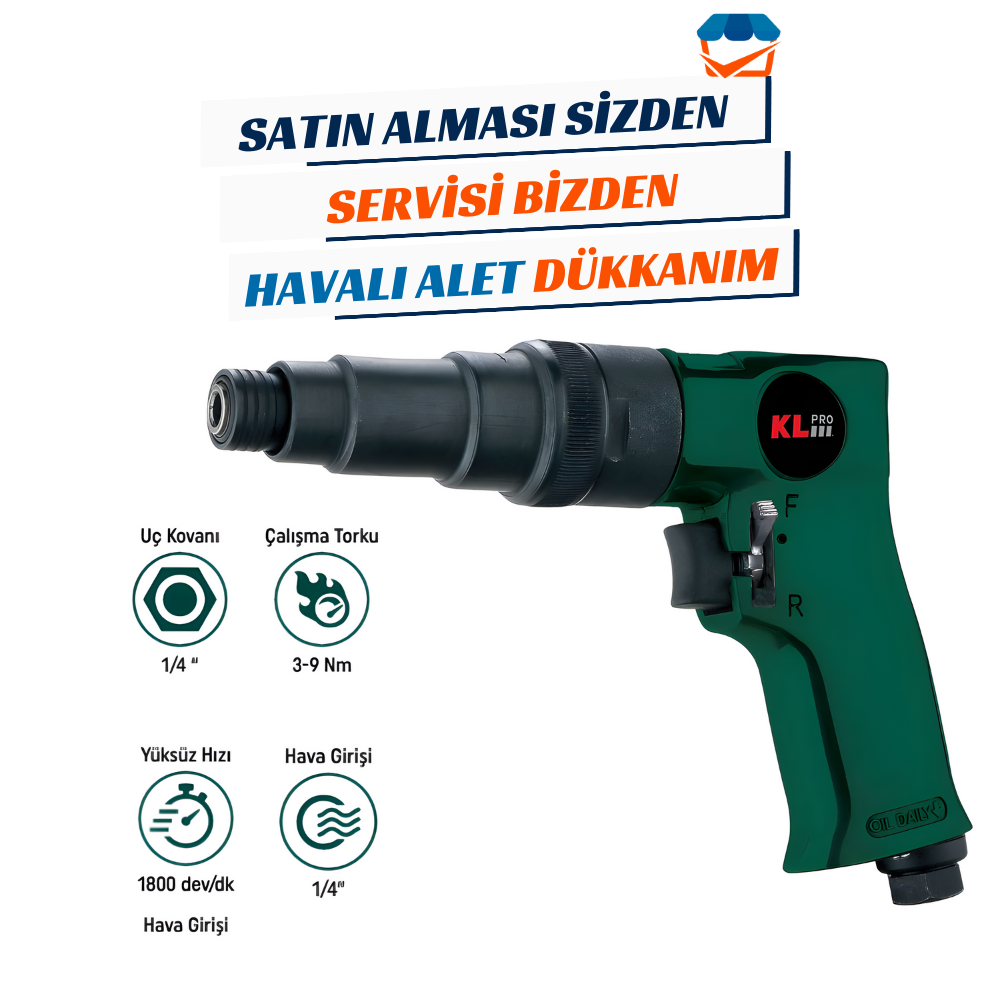 KL PRO KLHA802 Havalı Tornavida