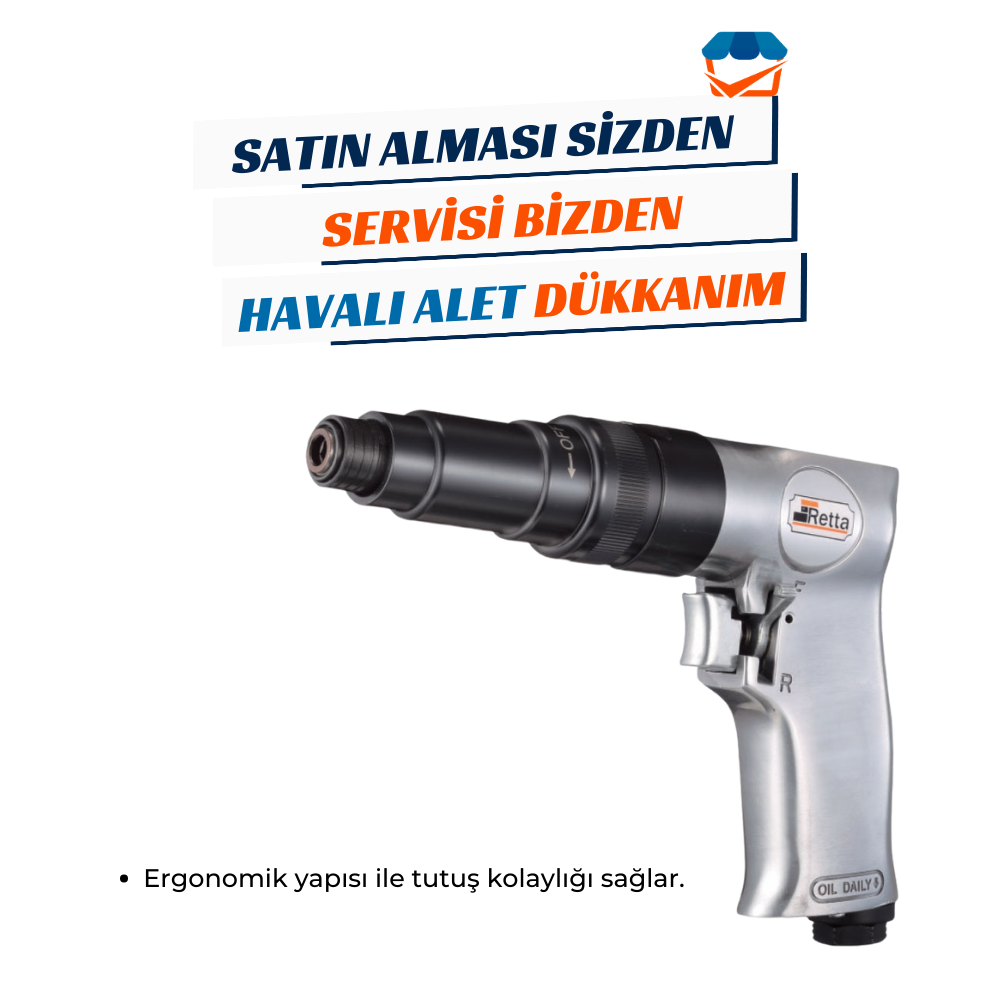 RETTA RHT0013 Havalı Tornavida 1/4 