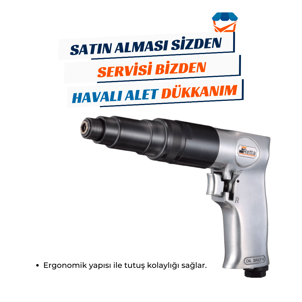 RETTA RHT0014 Havalı Tornavida 1/4 