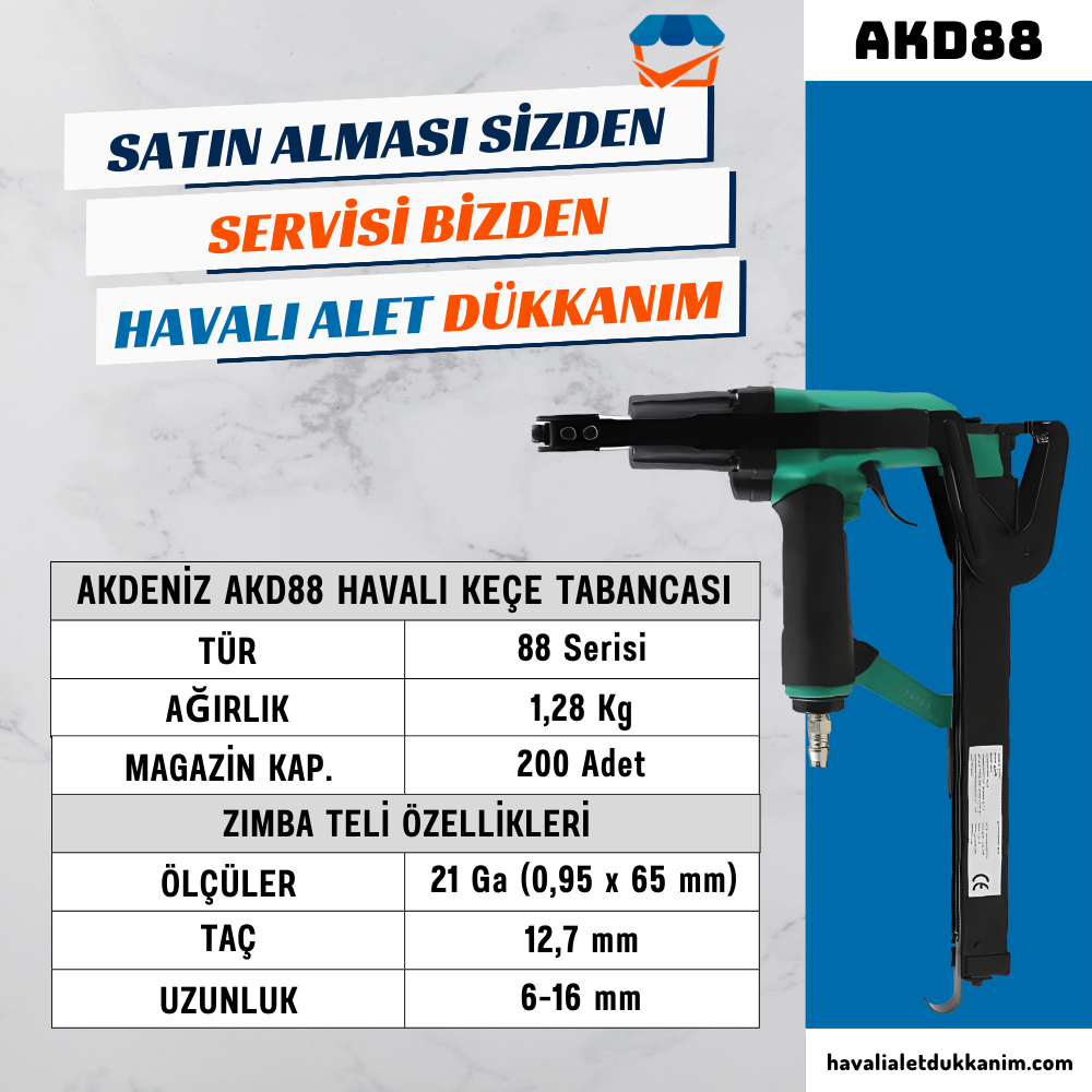 AKDENİZ AKD88 (AE02) Havalı Keçe Tabancası