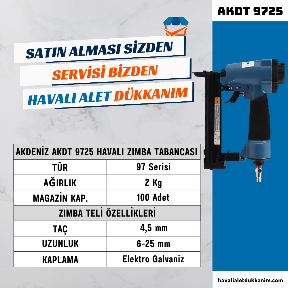 AKDENİZ AKDT 9725 Havalı Zımba Tabancası
