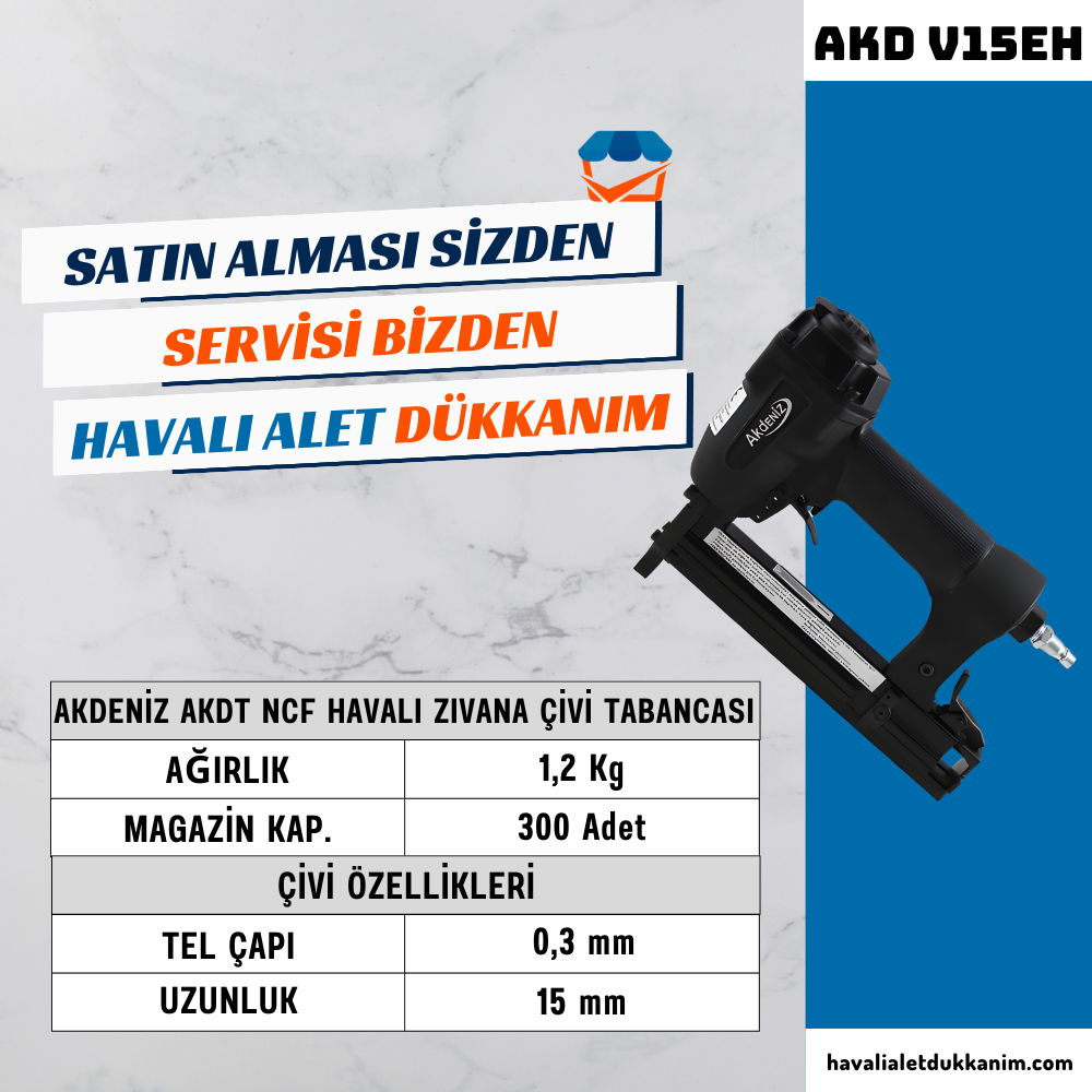 AKDENİZ AKD V15EH Havalı V Çivi Tabancası