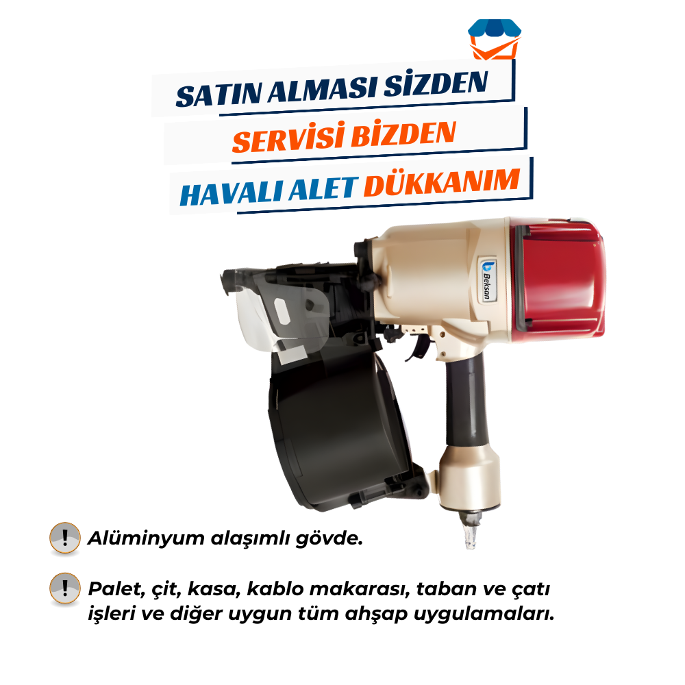 BEKSAN C38/100 Havalı Çivi Çakma Tabancası