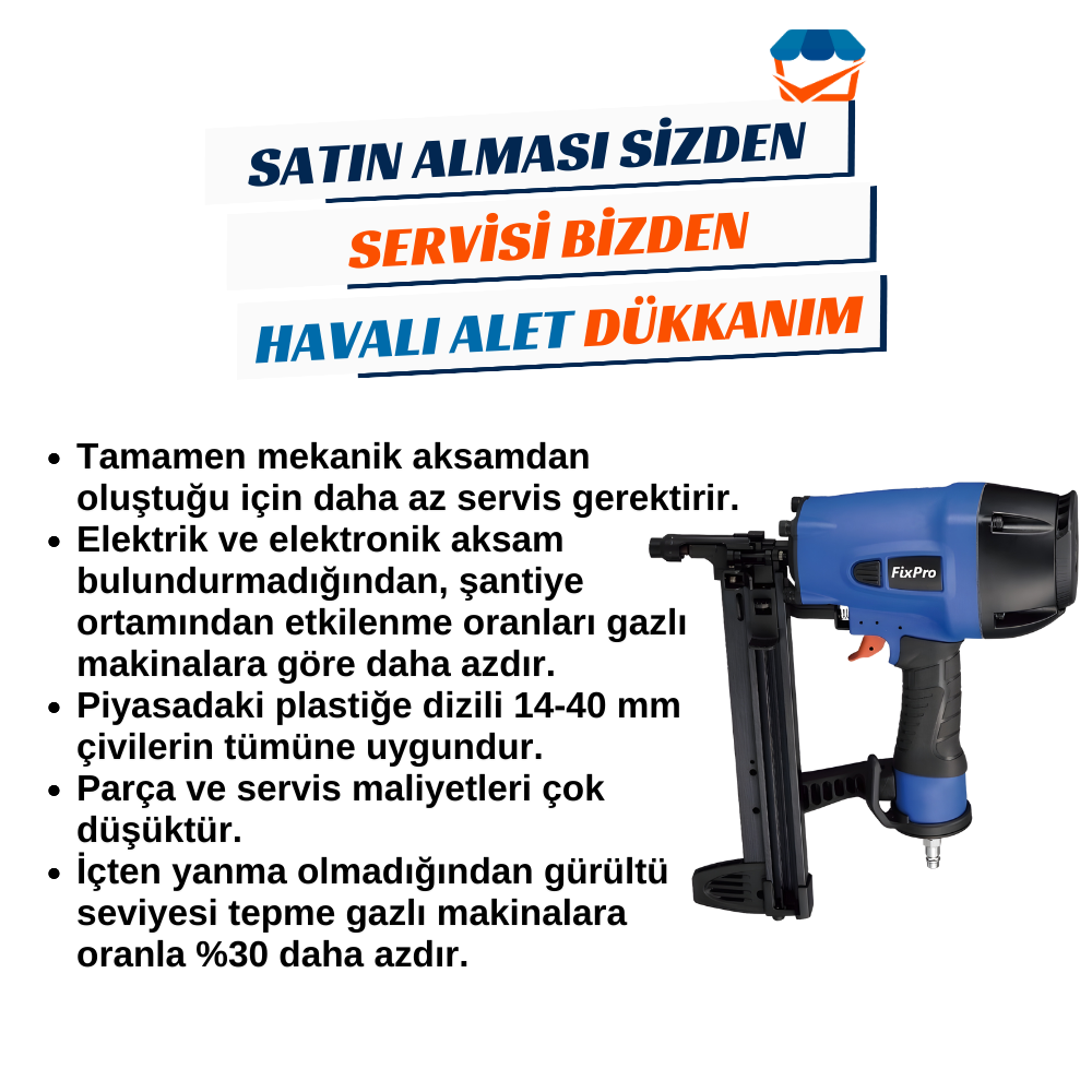 FIXPRO FX100-P Havalı Beton Çivi Çakma Tabancası
