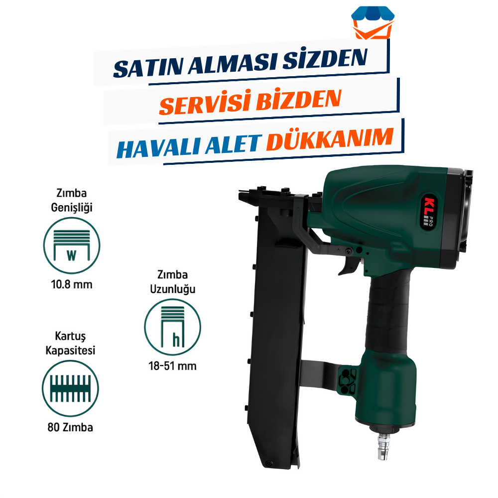 KL PRO KLZT851N Havalı Zımba Tabancası