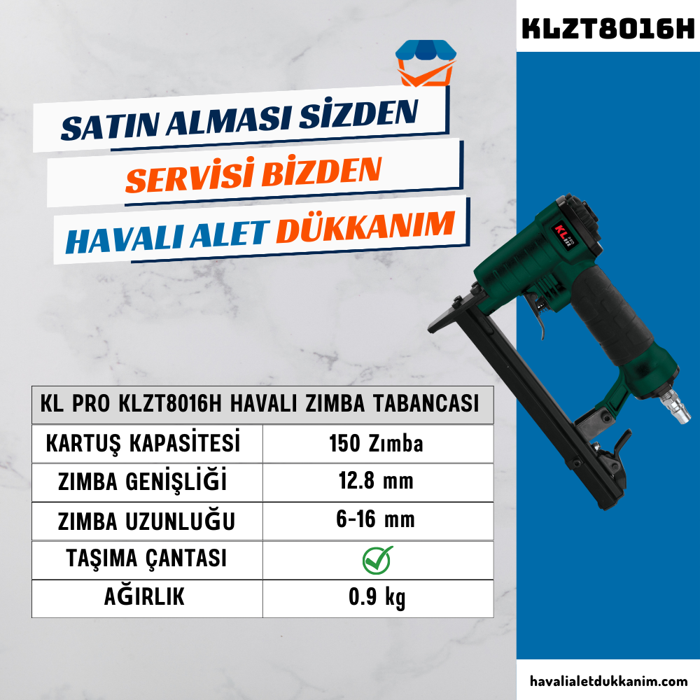 KL PRO KLZT8016H Havalı Zımba Tabancası