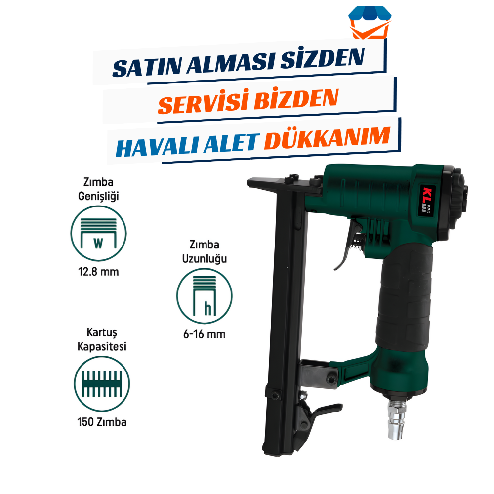 KL PRO KLZT8016H Havalı Zımba Tabancası