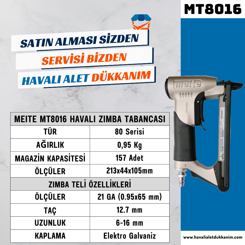 Meite MT8016 Havalı Zımba Tabancası
