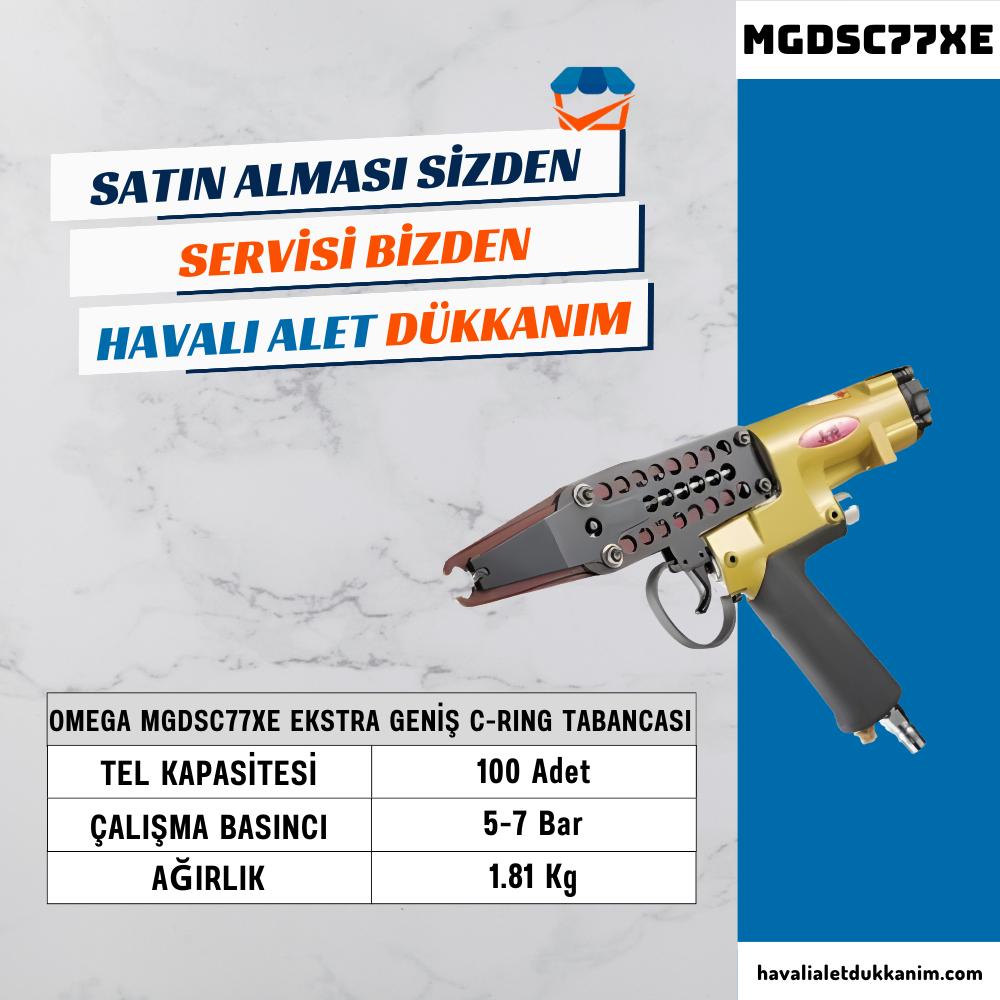 OMEGA MGDSC77XE Ekstra Geniş C-RING Tabancası